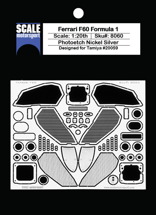 Scale Motorsport 1/20 Ferrari F60 Formula 1 Photoetch Set Scale Motorsport