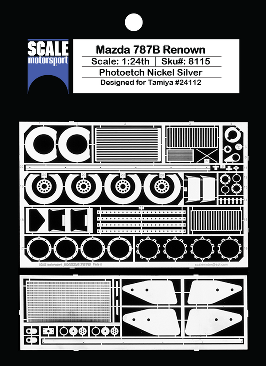 Scale Motorsport 1/24 Mazda 787B Renown Photoetch Set Scale Motorsport