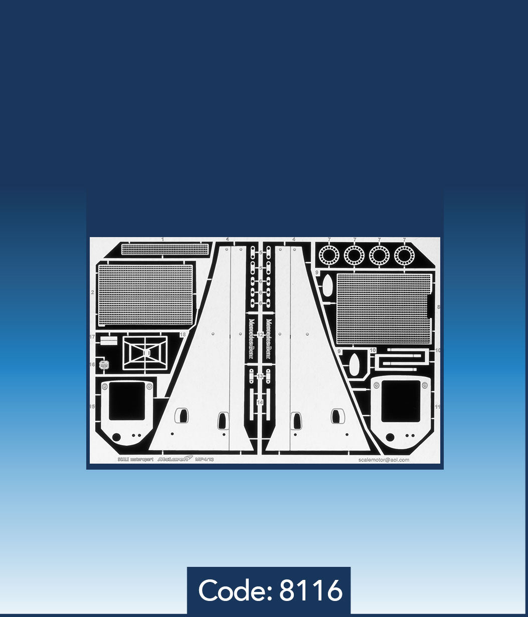 Scale Motorsport 1/20 McLaren MP4/13 F1 Photoetch Set Scale Motorsport