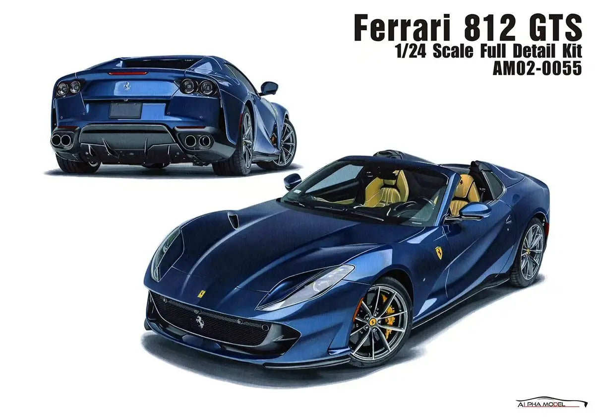 Alpha Models1:24 Ferrari 812 GTS - Full Resin Model Kit Alpha Models