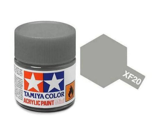 Tamiya Color Acrylic Paint XF-20 Medium Grey 10ml Tamiya