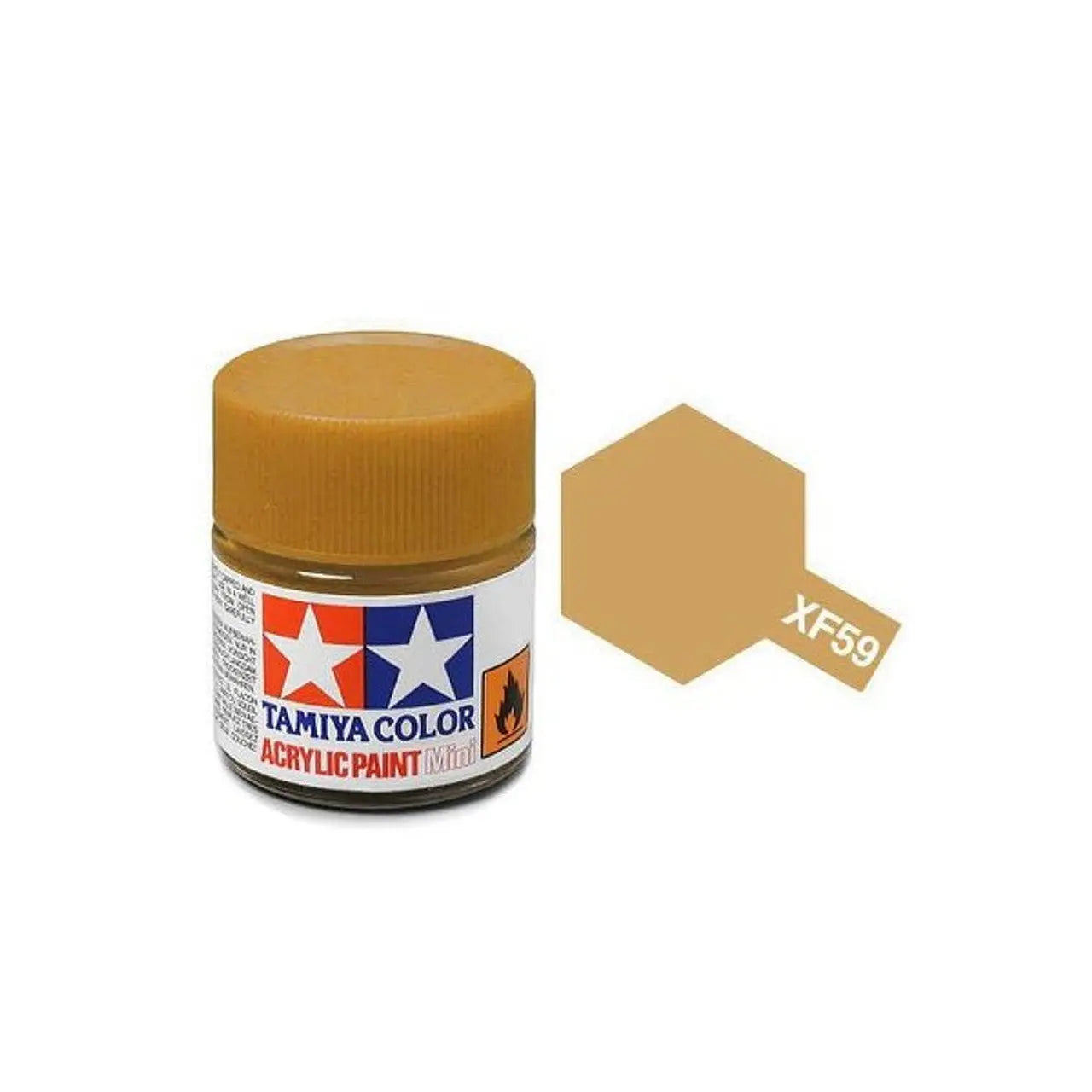 Tamiya Color Acrylic Paint XF-59 Desert Yellow 10ml Tamiya