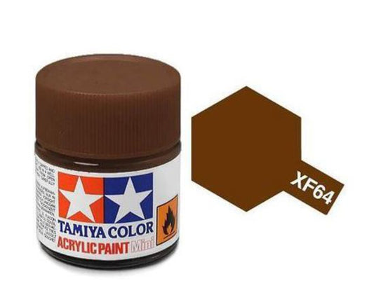 Tamiya Color Acrylic Paint XF-64 Red Brown 10ml