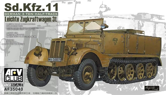 AFV Club 1/35 German Sd.Kfz.11 3Ton Half Track Plastic Model Kit AFV Club