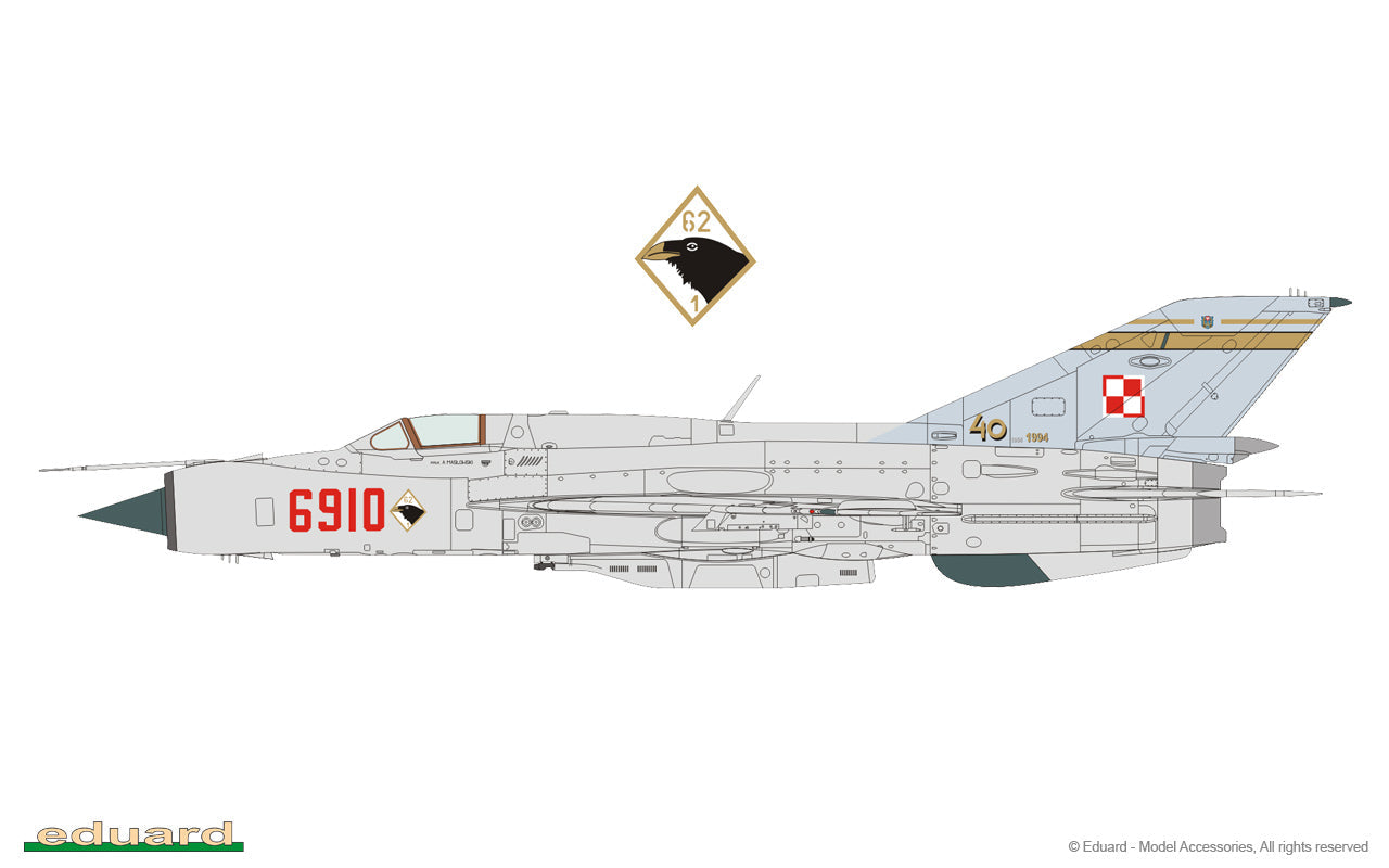 Eduard 1/48 MiG-21PFM Plastic Model Kit Eduard