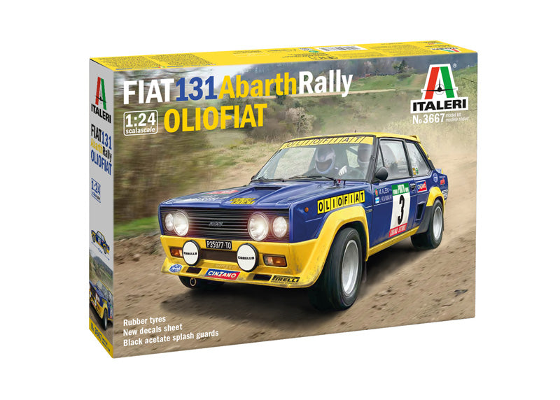 Italeri 1:24 FIAT 131 Abarth Rally OLIO FIAT Plastic Model Kit Italeri