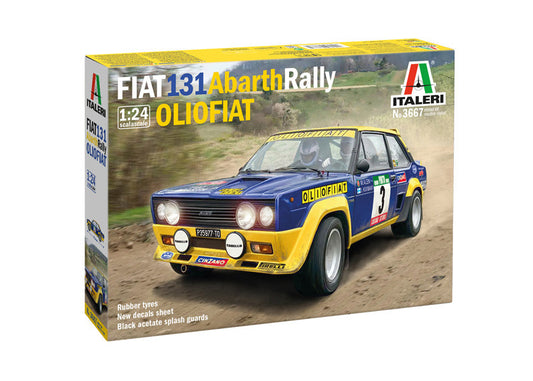 Italeri 1:24 FIAT 131 Abarth Rally OLIO FIAT Plastic Model Kit Italeri