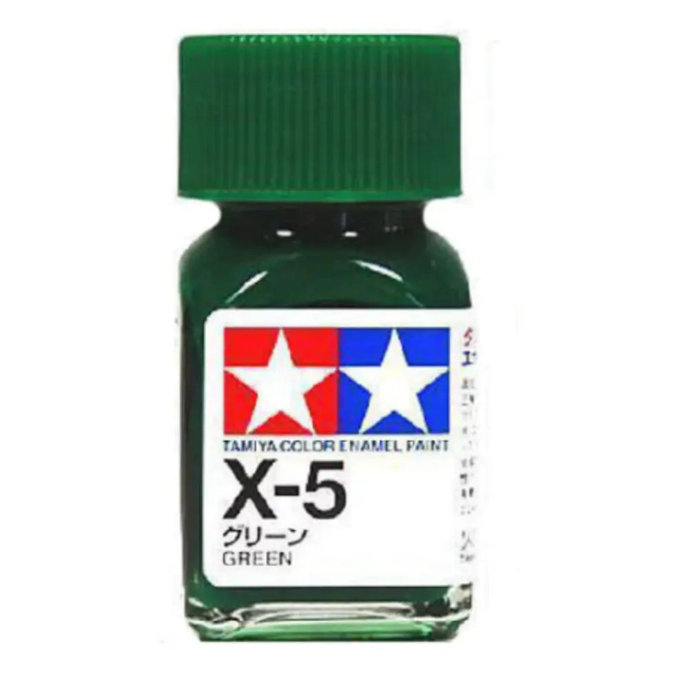 Tamiya Color Enamel Paint X-5 Gloss Green 10ml Tamiya