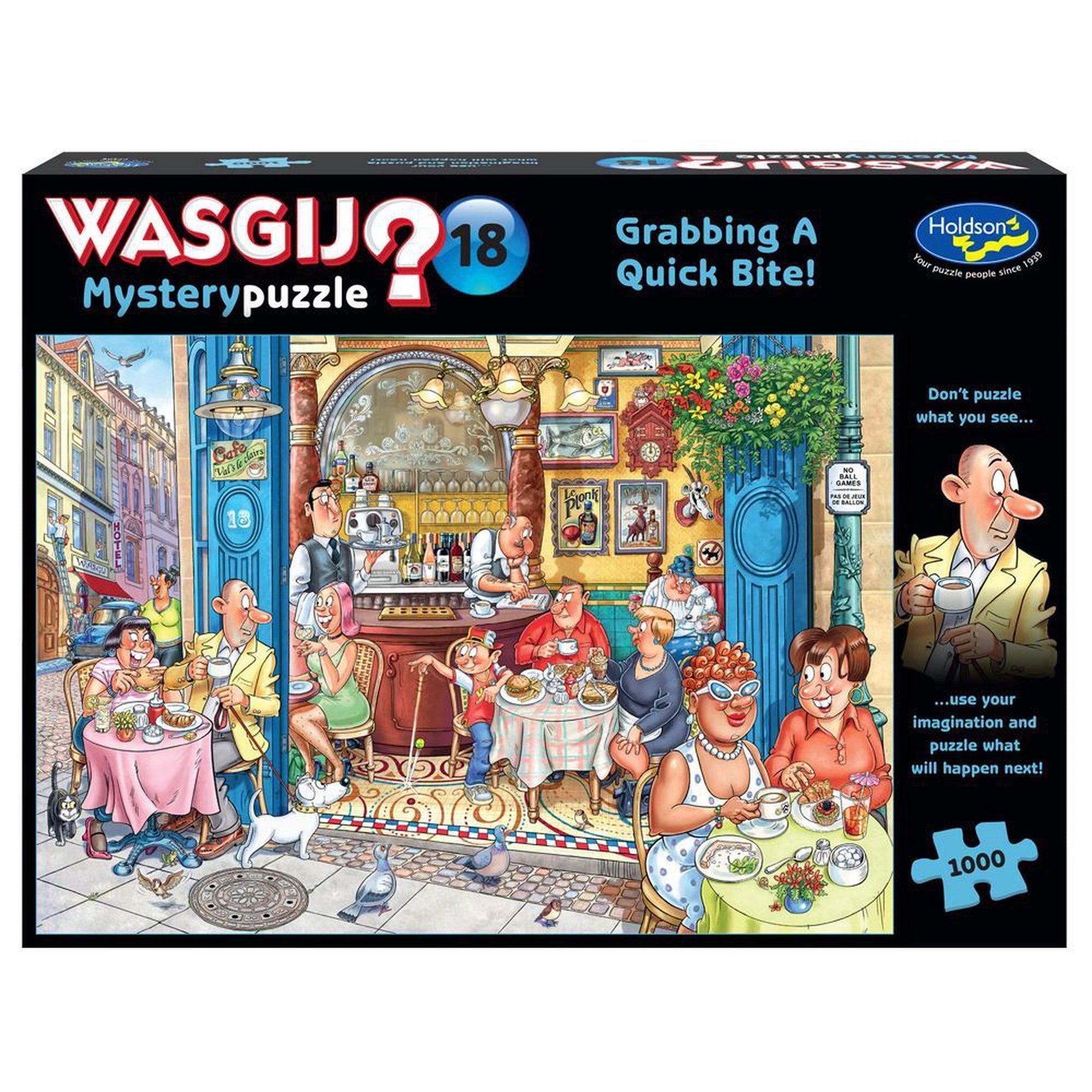 Wasjig? Mystery #18 Grabbing a Quick Bite! 1000pce Puzzle Holdson