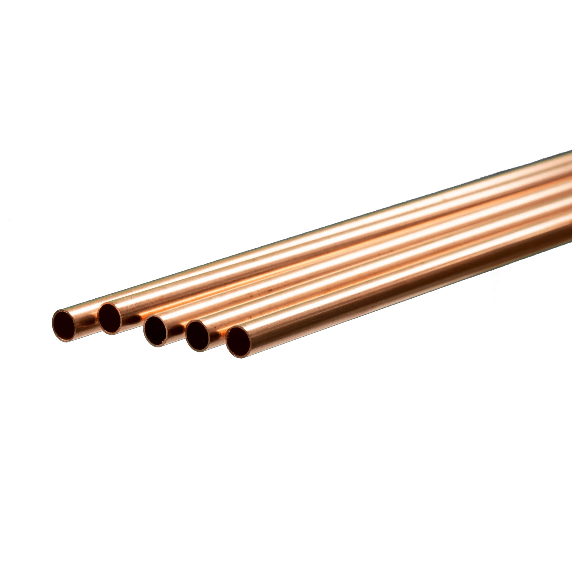K&S 9515 COPPER ROUND TUBE 1/4 x3 INCHES 0.035WALL 5PCS K&S Metals