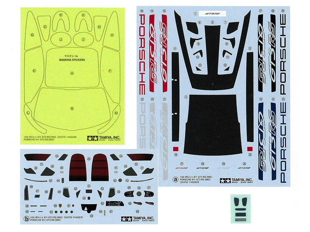 Tamiya 1/24 SCALE PORSCHE 911 GT3 RS (992) Tamiya