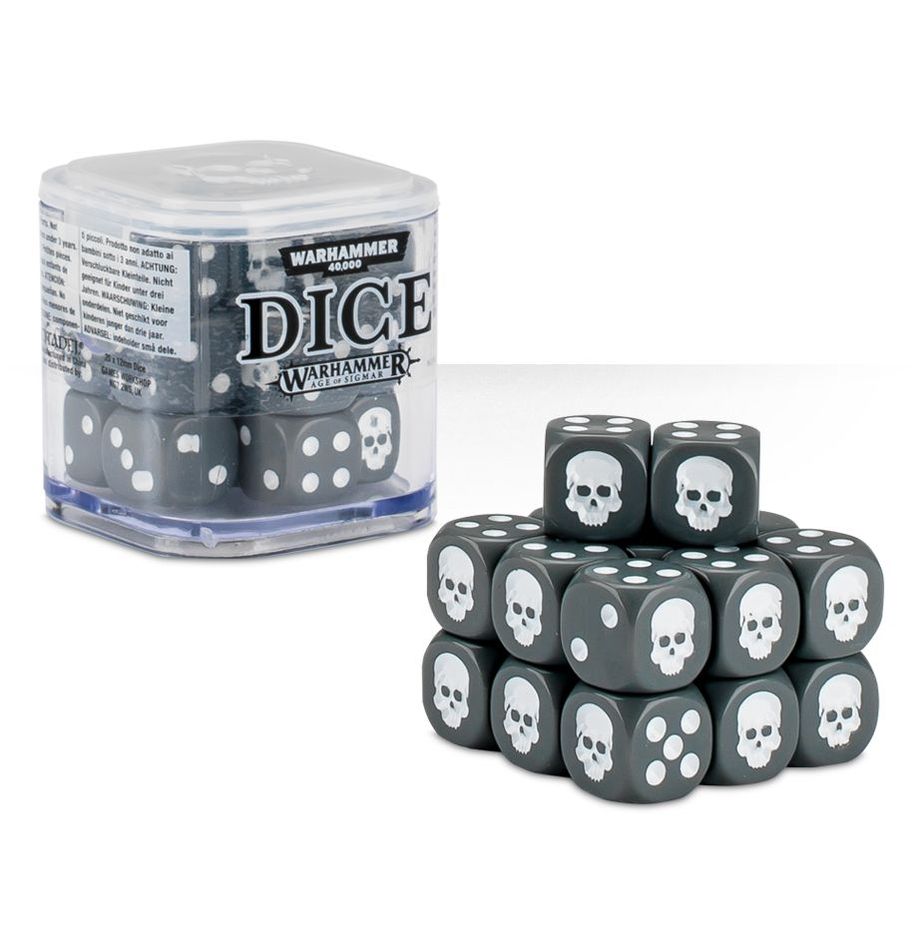 Warhammer 40000 Plastic Dice Set Various Colours Warhammer