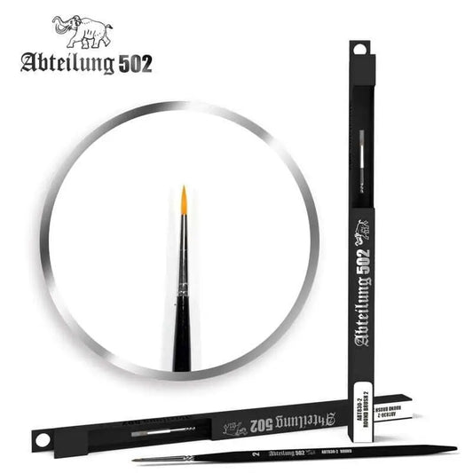 Abteilung 502 Round Brush 2 Deluxe Synthetic Paint Brush AK Interactive