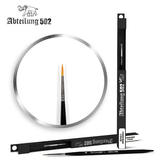 Abteilung 502 Round Brush 4 Deluxe Synthetic Paint Brush AK Interactive