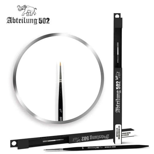 Abteilung 502 Round Brush 4/0 Deluxe Synthetic Paint Brush AK Interactive
