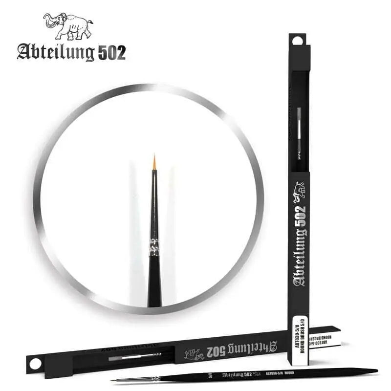 Abteilung 502 Round Brush 5/0 Deluxe Synthetic Paint Brush AK Interactive