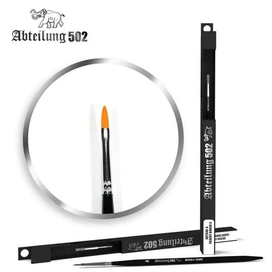 Abteilung 502 Filbert Brush 4 Deluxe Synthetic Paint Brush AK Interactive