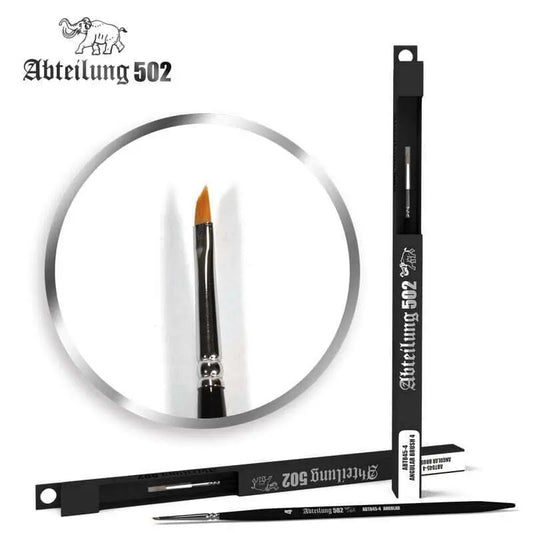 Abteilung 502 Angular Brush 4 Deluxe Synthetic Paint Brush AK Interactive