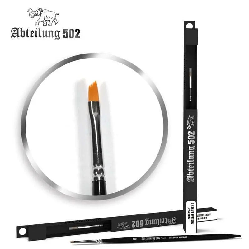 Abteilung 502 Angular Brush 6 Deluxe Synthetic Paint Brush AK Interactive