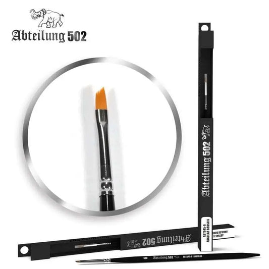 Abteilung 502 Angular Brush 6 Deluxe Synthetic Paint Brush AK Interactive