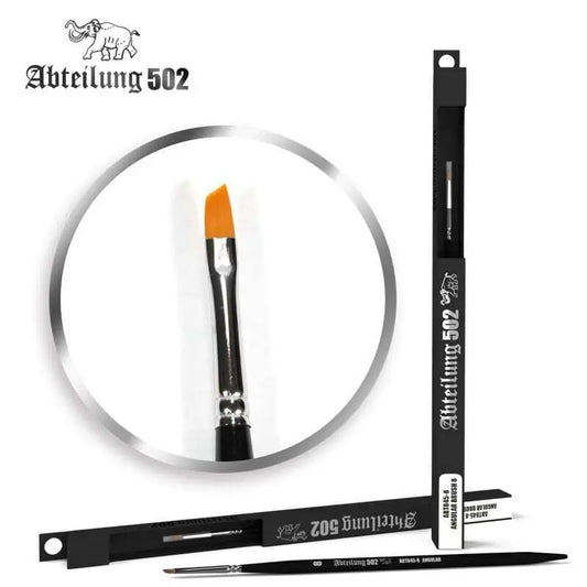 Abteilung 502 Angular Brush 8 Deluxe Synthetic Paint Brush AK Interactive