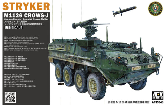 AFV Club 1/35 Stryker M1126 Crows-J Plastic Model Kit AFV Club