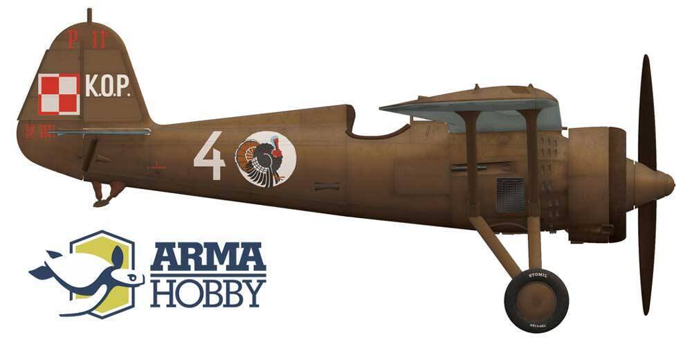Arma Hobby 1:72 PZL P.11c "Kresy" Model Kit Plastic Model Kit