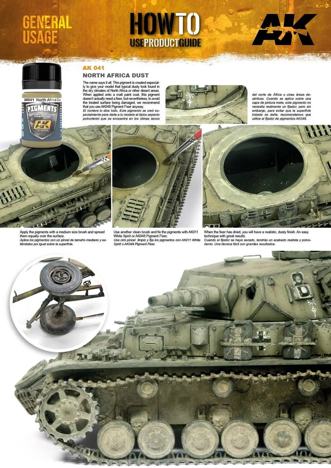 AK Interactive Weathering: North Africa Dust 35ml Pigment AK Interactive
