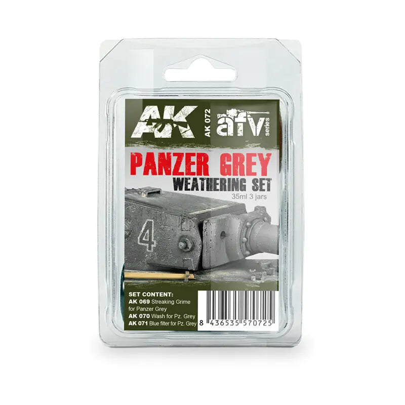 AK Interactive Weathering: Early Panzers Weathering Enamel Paint Set AK Interactive