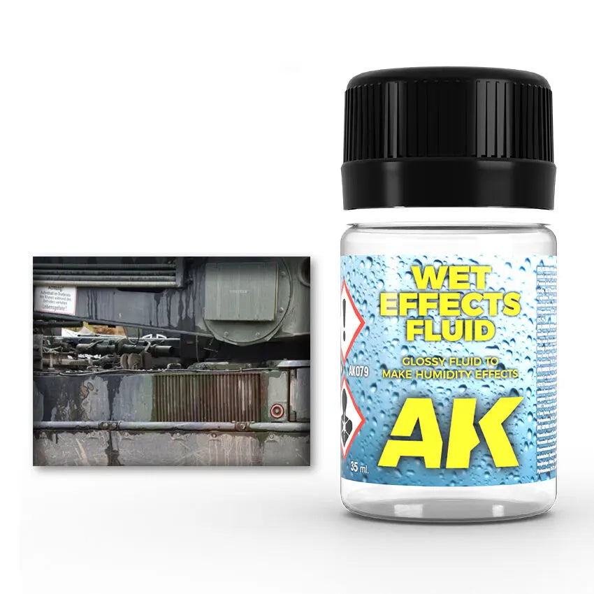 AK Interactive Weathering: Wet Effects Fluid 35ml Enamel Paint AK Interactive