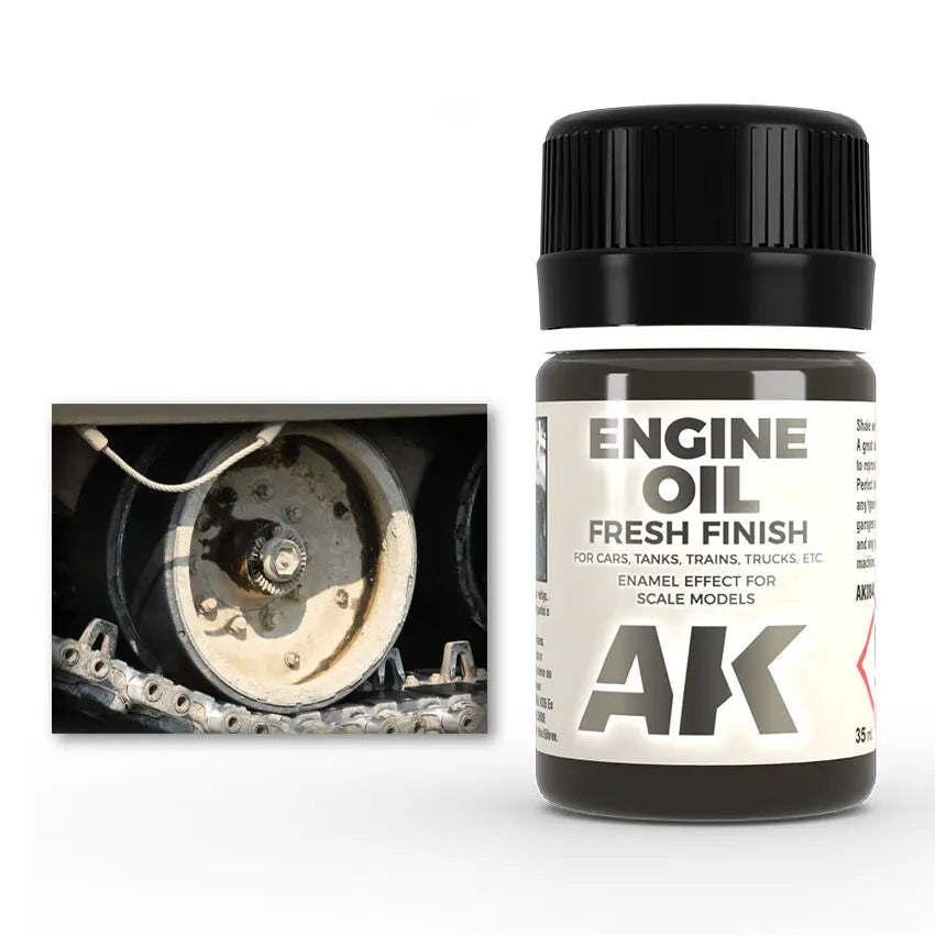 AK Interactive Weathering: Engine Oil 35ml Enamel Paint AK Interactive