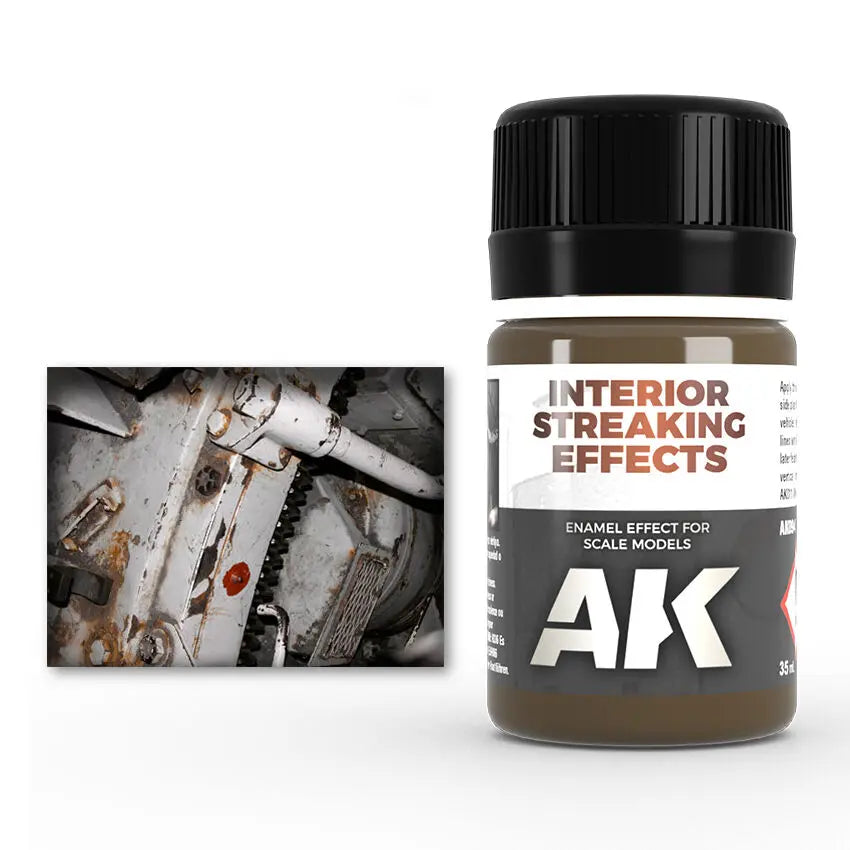AK Interactive Weathering: Interior Streaking Grime 35ml Enamel Paint AK Interactive