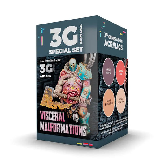 AK Interactive Wargame: Visceral Malformations Acrylic Paint Set 3rd Generation AK Interactive