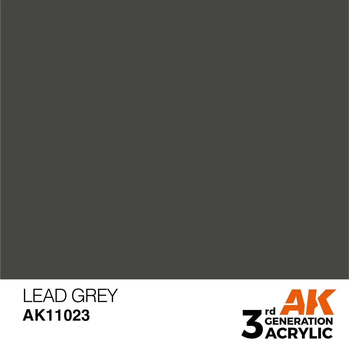 AK Interactive Lead Grey Acrylic Paint 17ml 3rd Generation AK Interactive