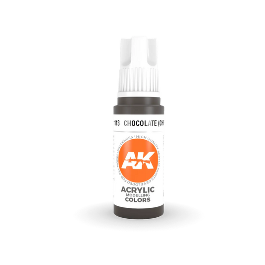 AK Interactive Chocolate (Chipping) Acrylic Paint 17ml 3rd Generation AK Interactive