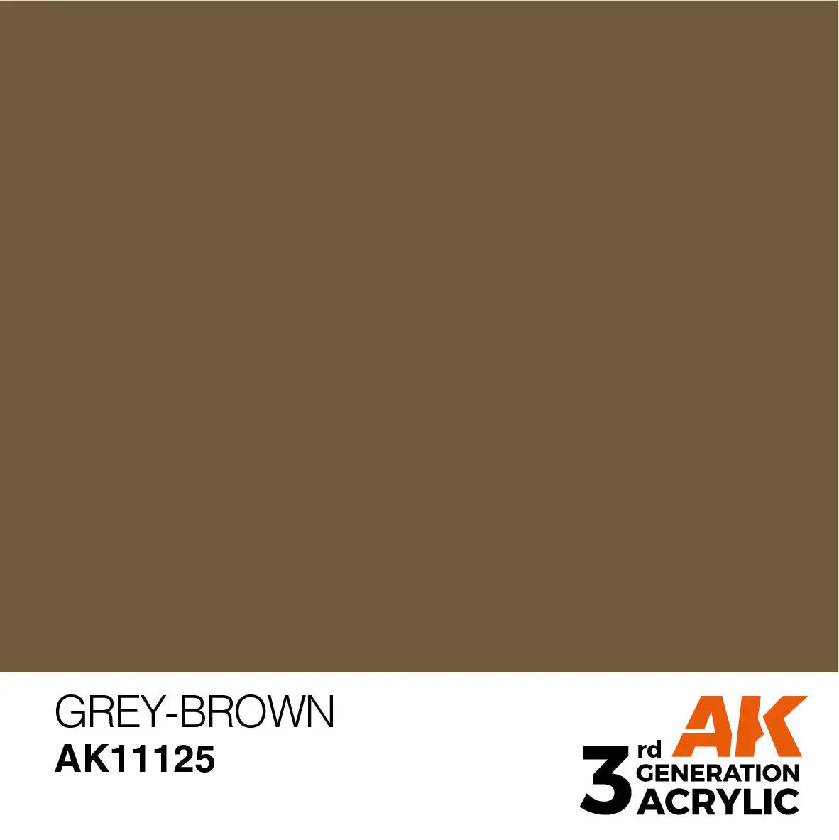 AK Interactive Grey-Brown Acrylic Paint 17ml 3rd Generation AK Interactive
