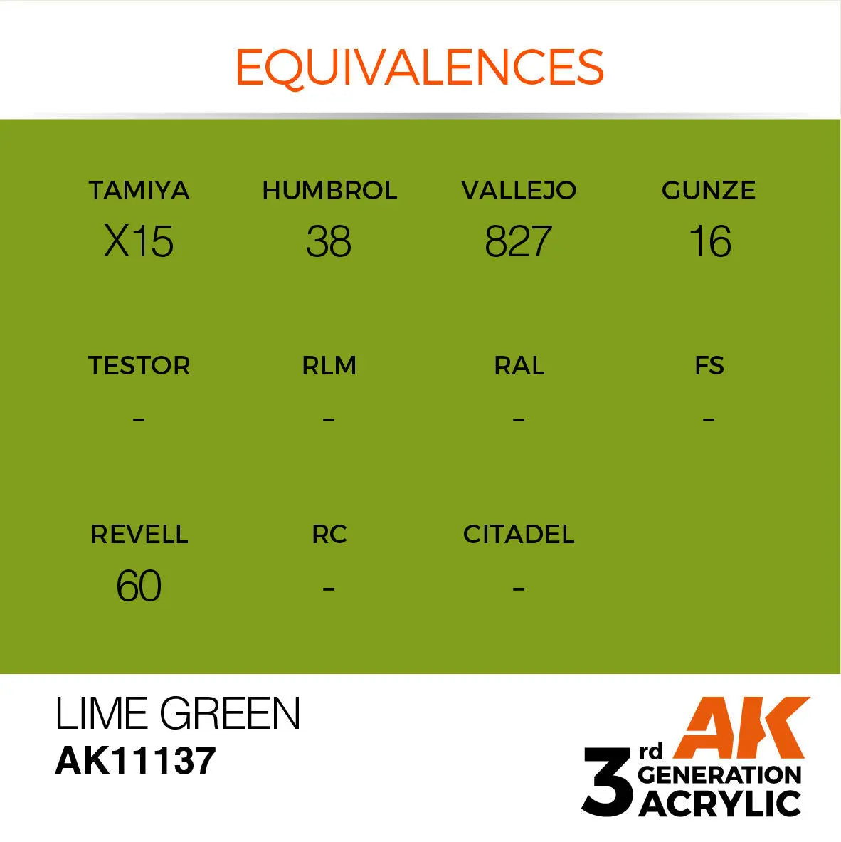 AK Interactive Lime Green Acrylic Paint 17ml 3rd Generation AK Interactive