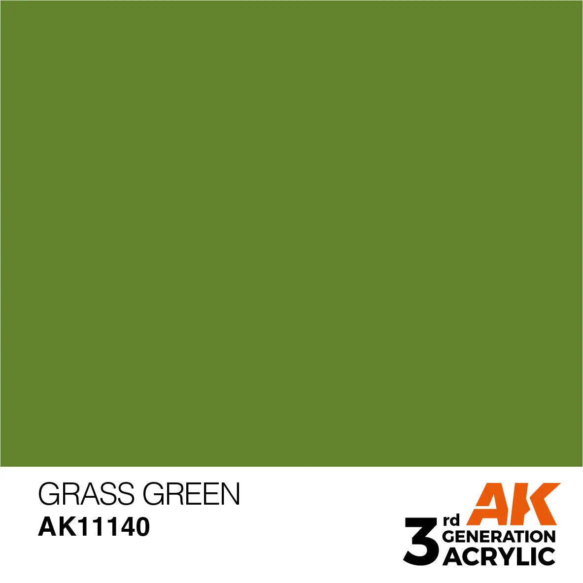AK Interactive Grass Green Acrylic Paint 17ml 3rd Generation AK Interactive