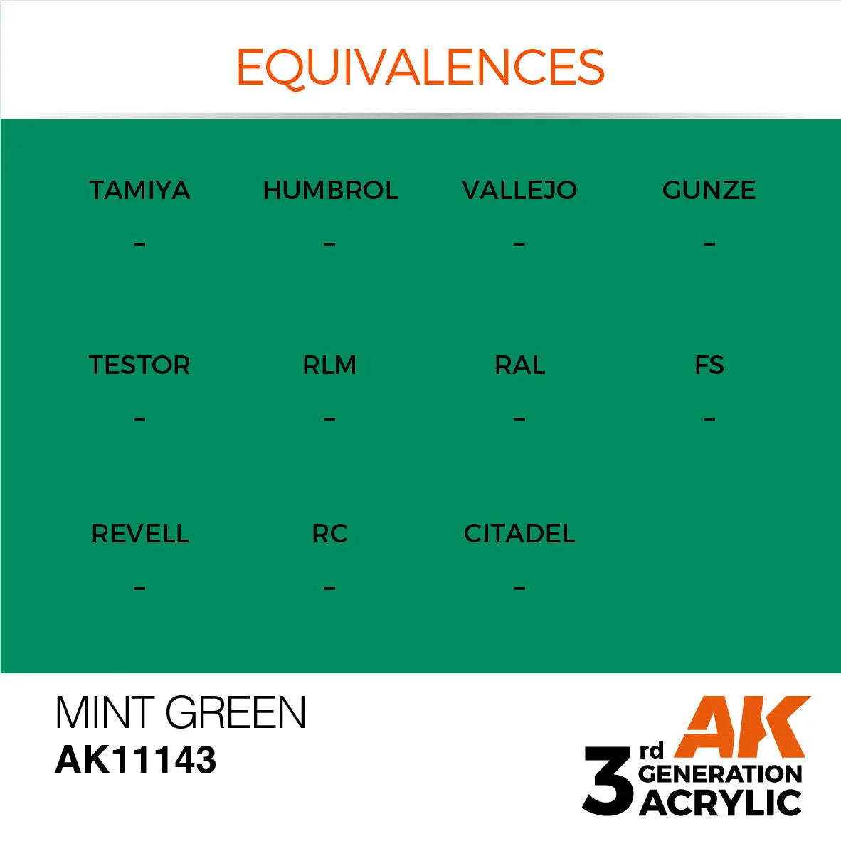 AK Interactive Mint Green Acrylic Paint 17ml 3rd Generation AK Interactive