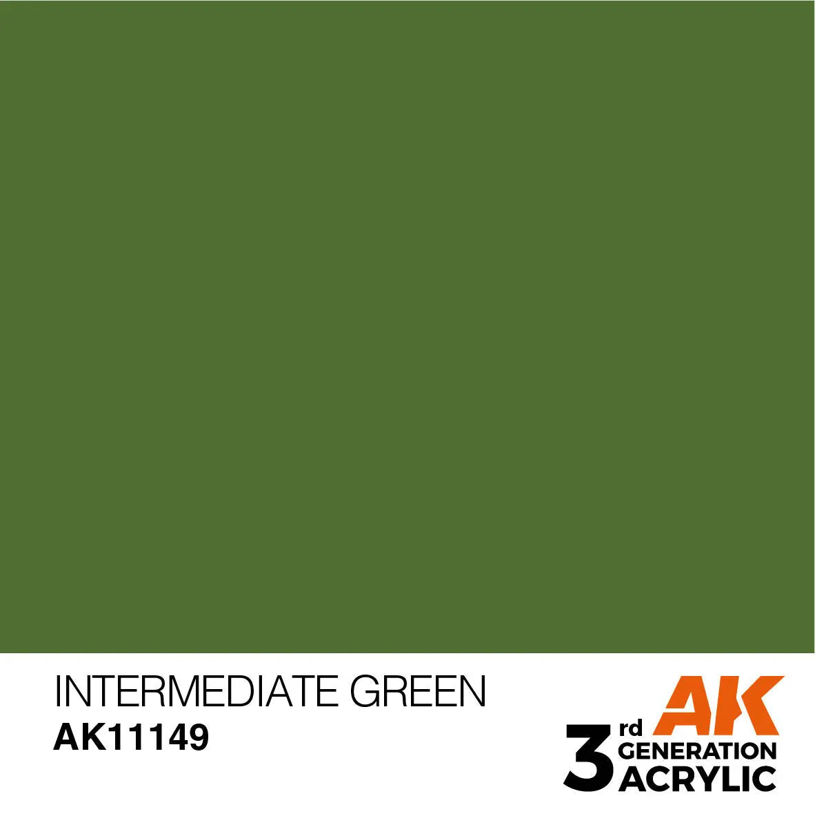 AK Interactive Intermediate Green Acrylic Paint 17ml 3rd Generation AK Interactive