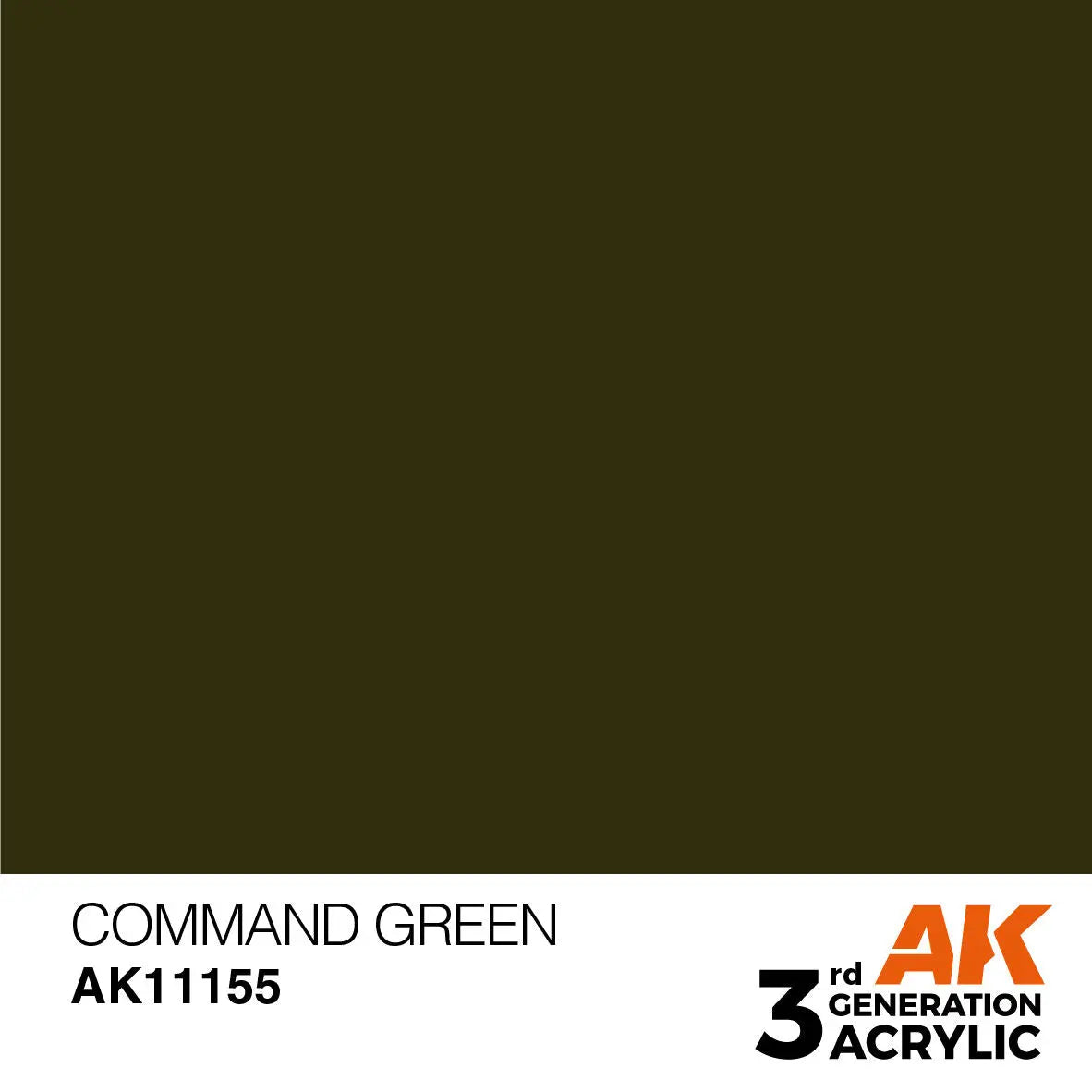 AK Interactive Command Green Acrylic Paint 17ml 3rd Generation AK Interactive
