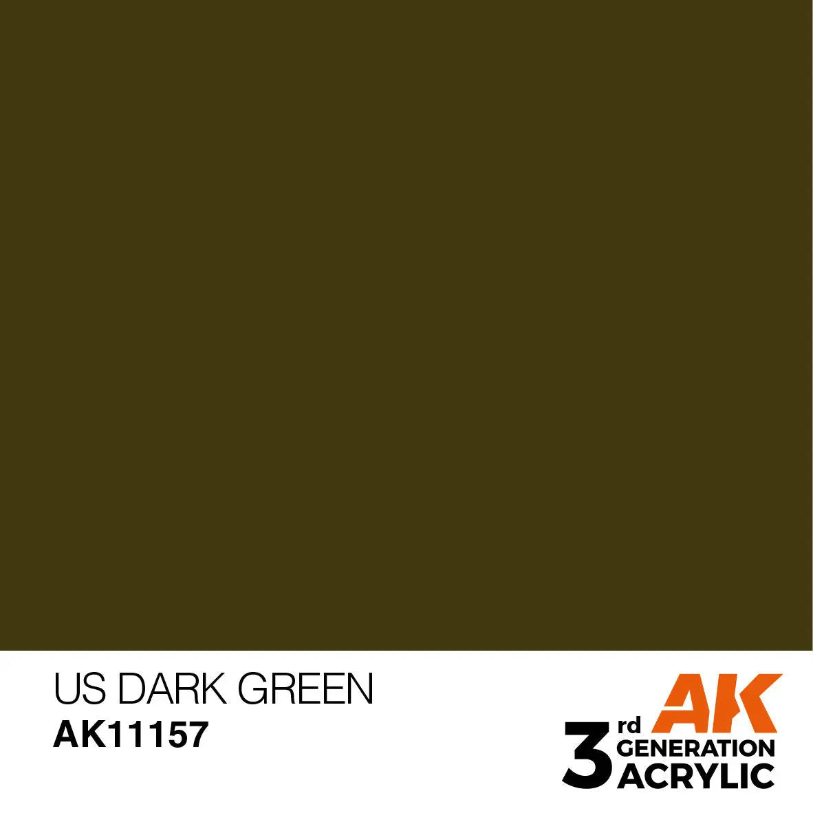 AK Interactive US Dark Green Acrylic Paint 17ml 3rd Generation AK Interactive