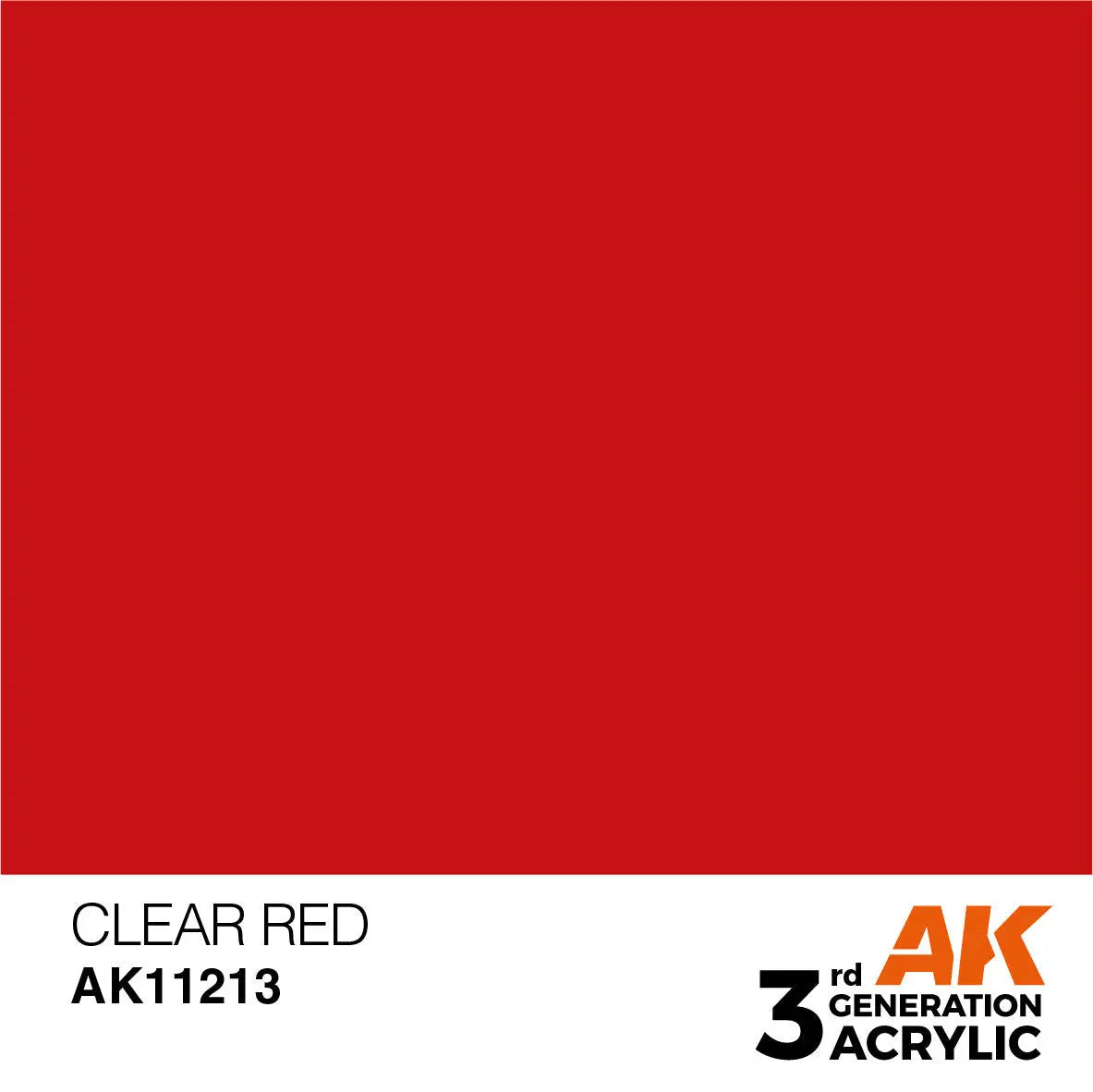 AK Interactive Clear Red Acrylic Paint 17ml 3rd Generation AK Interactive
