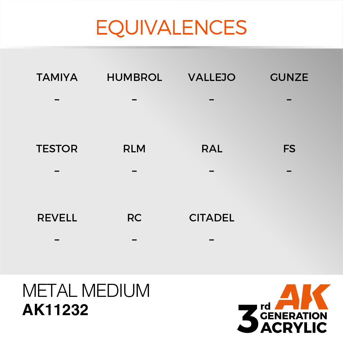 AK Interactive Metal Medium 17ml 3rd Generation AK Interactive