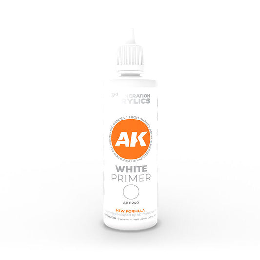 AK Interactive White Primer 100ml 3rd Generation AK Interactive