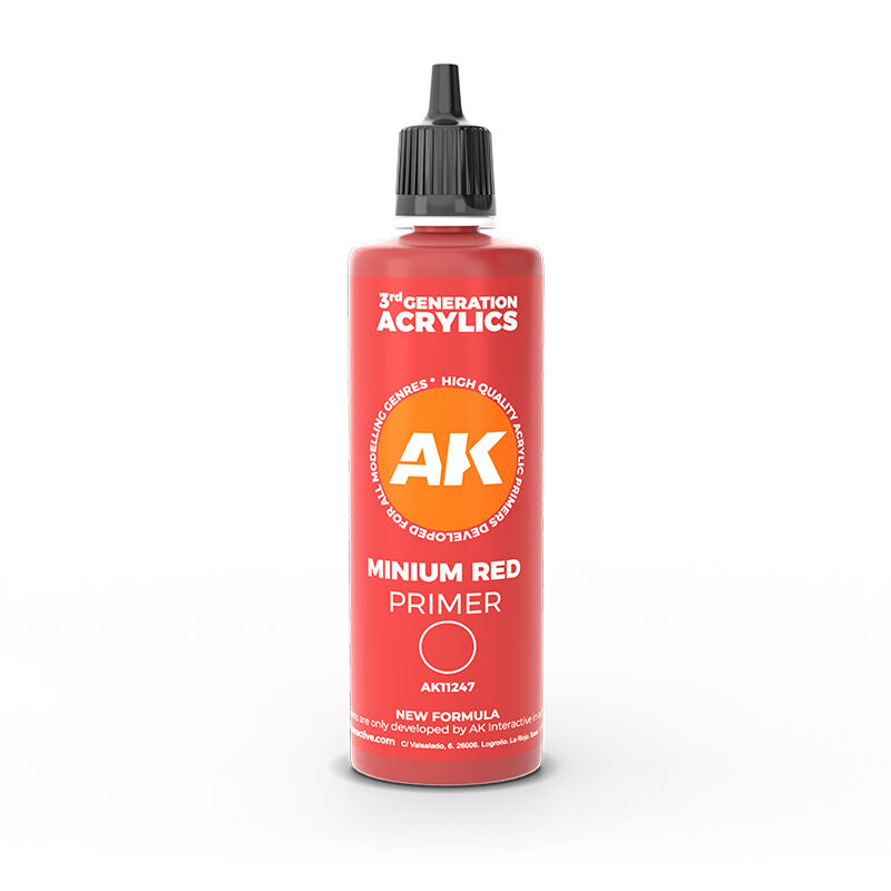 AK Interactive Minimum Red Surface Primer 100ml 3rd Generation AK Interactive