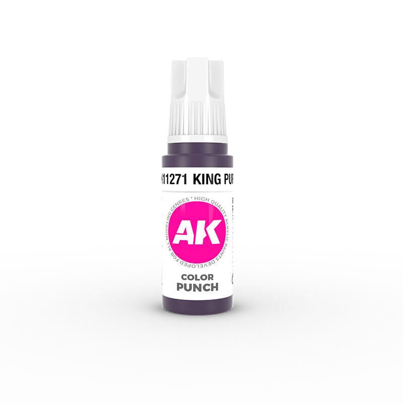 AK Interactive Colour Punch: King Purple 17 ml Acrylic Paint 3rd Generation AK Interactive