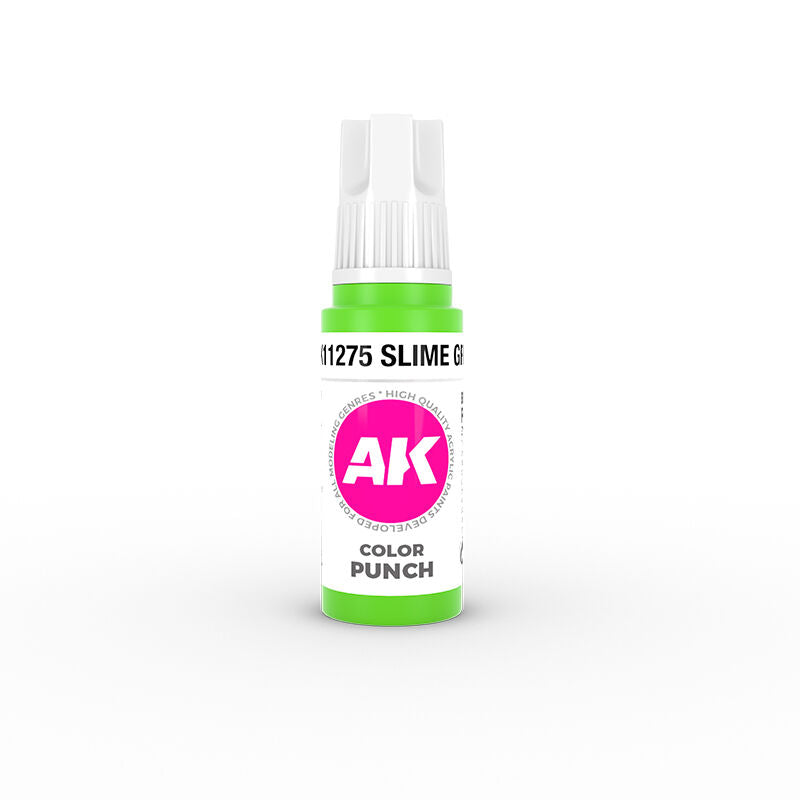 AK Interactive Colour Punch: Slime Green 17 ml Acrylic Paint 3rd Generation AK Interactive