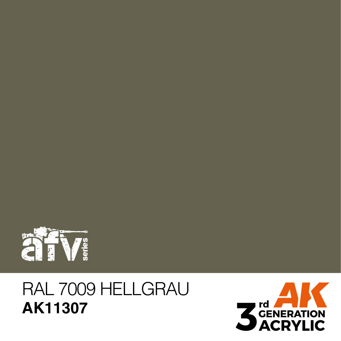 AK Interactive AFV Series: RAL 7009 Hellgrau Acrylic Paint 17ml 3rd Generation AK Interactive