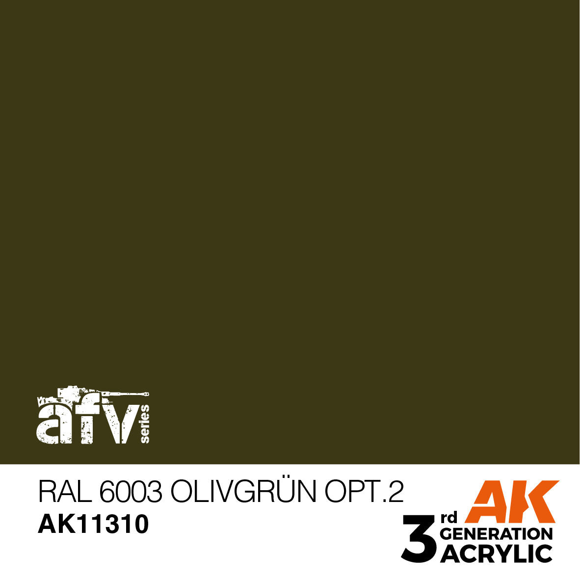 AK Interactive AFV Series: RAL 6003 Olivgrun opt.2 Acrylic Paint 17ml 3rd Generation AK Interactive